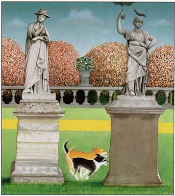 Victoria and Albert in the park