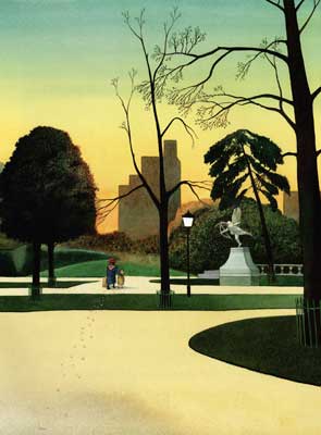 Mum and Charles leaving the park